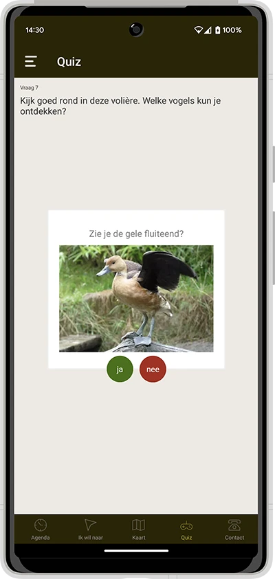 Screenshot of the GaiaZOO app