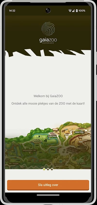 Screenshot of the GaiaZOO app