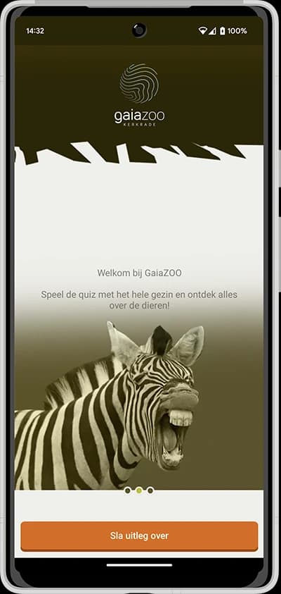 Screenshot of the GaiaZOO app