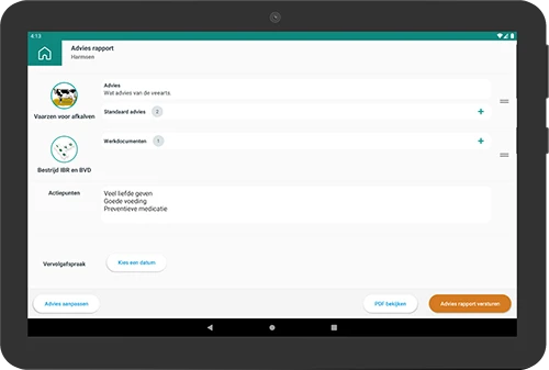 Screenshot of the Kalf In Beeld app