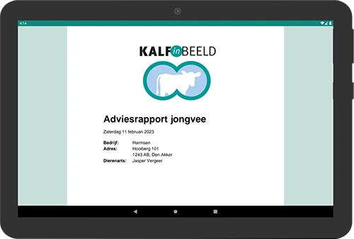 Screenshot of the Kalf In Beeld app