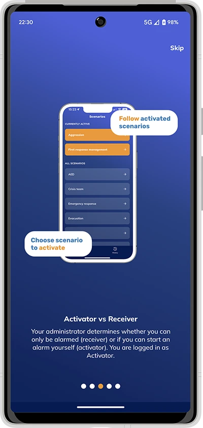 Screenshot of the Multibel app